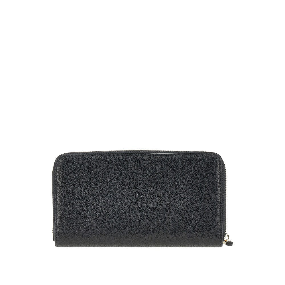 EMPORIO ARMANI OS grained leather zip-around wallet