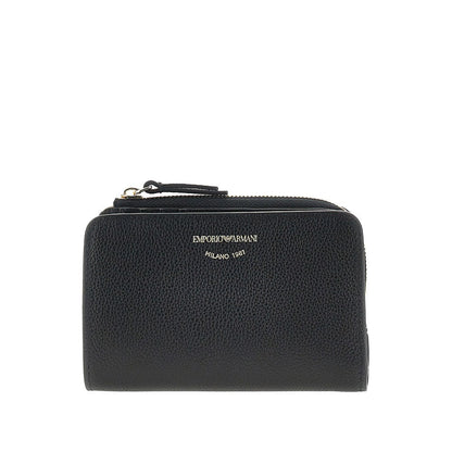 EMPORIO ARMANI OS grained leather bi-fold wallet