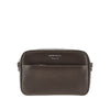 leather camera bag with logo