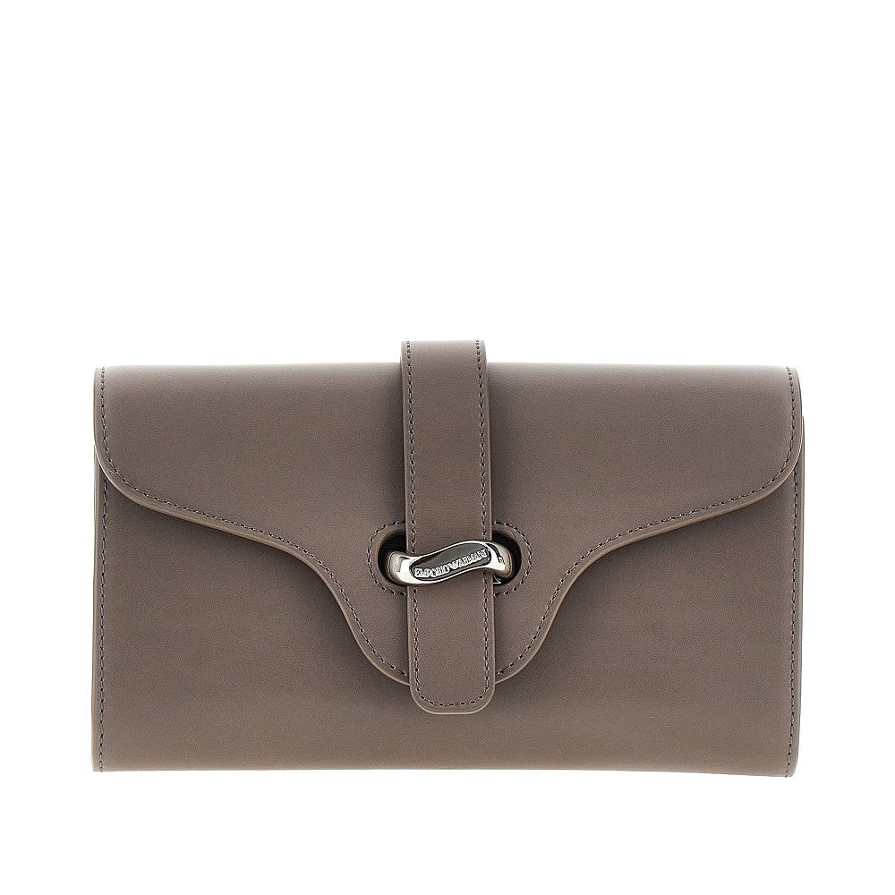 leather clutch with chain