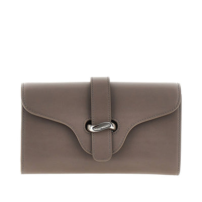 leather clutch with chain