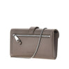 leather clutch with chain