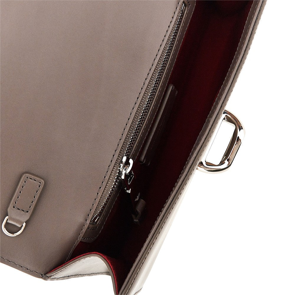leather clutch with chain