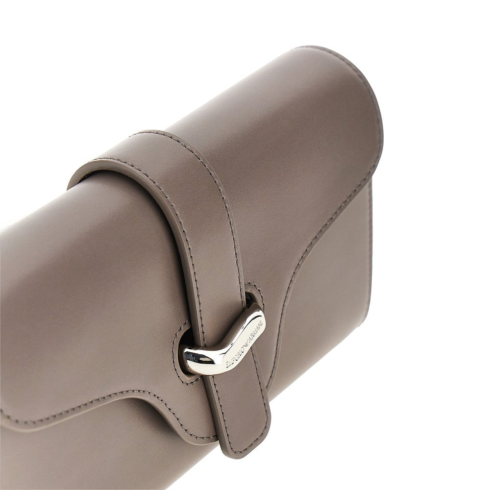 leather clutch with chain