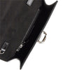 patent leather clutch with chain