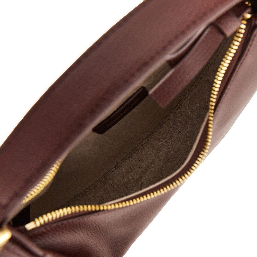 emporio armani 1981 leather mini hobo bag