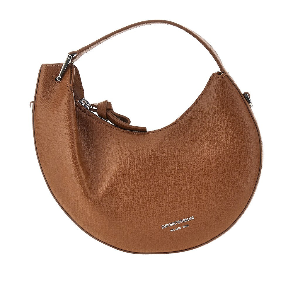 emporio armani 1981 leather mini hobo bag