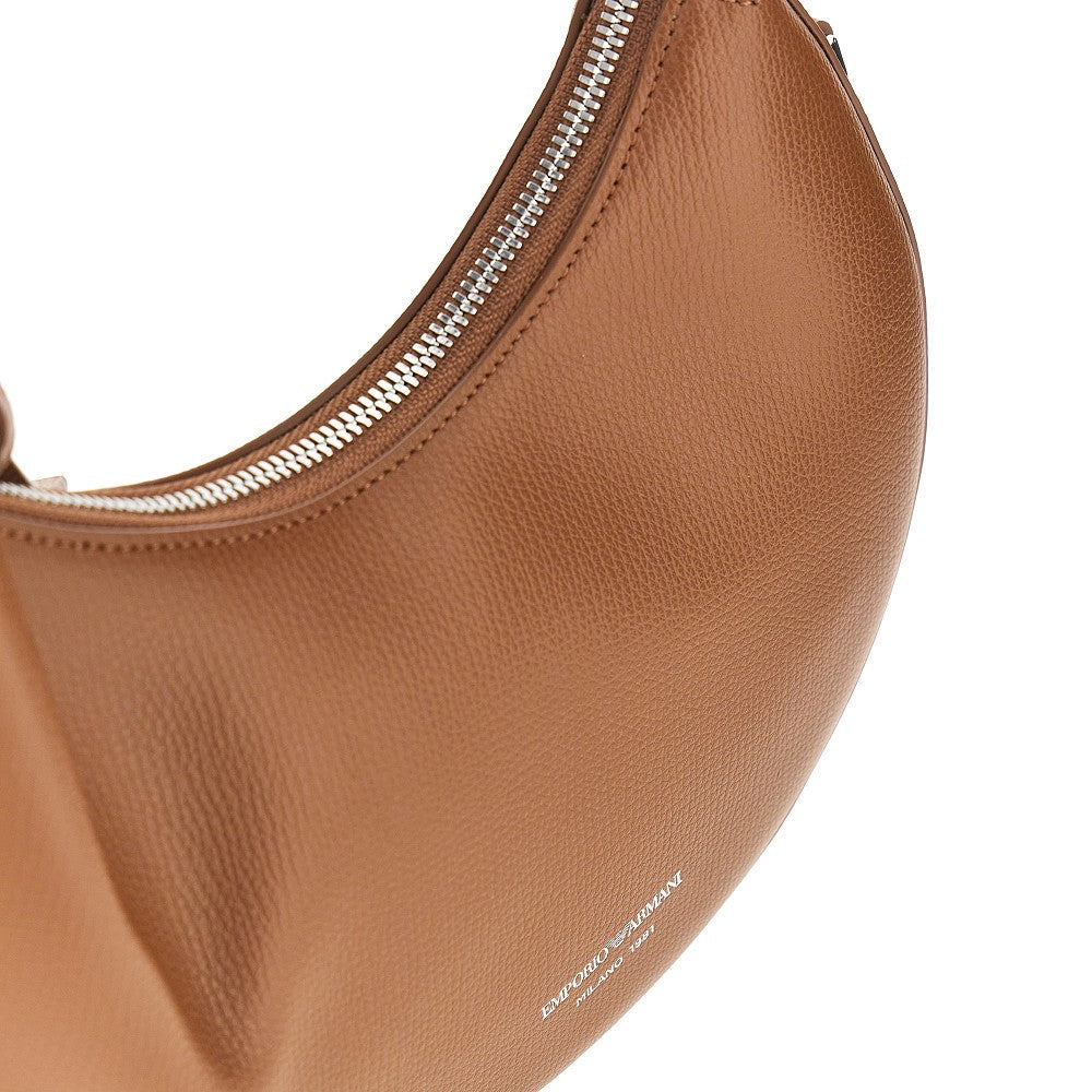 emporio armani 1981 leather mini hobo bag