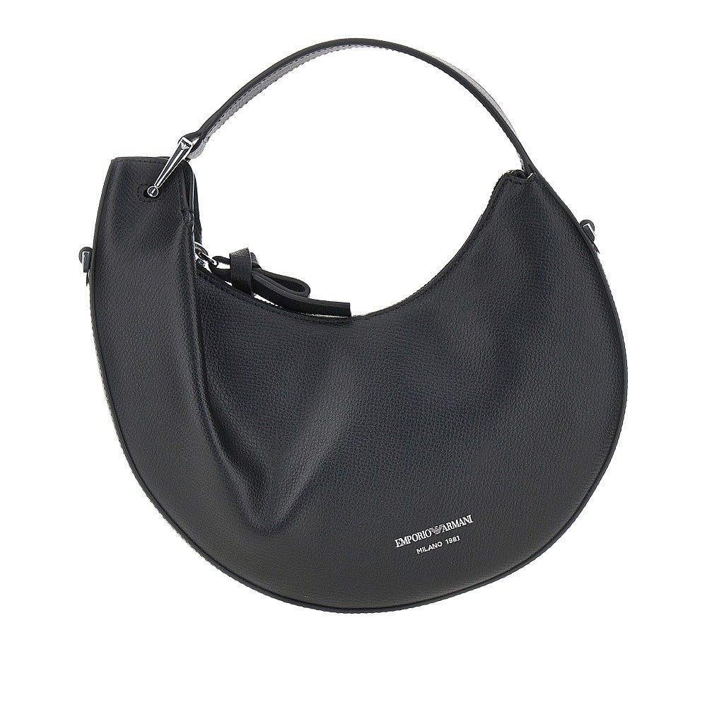 emporio armani 1981 leather mini hobo bag