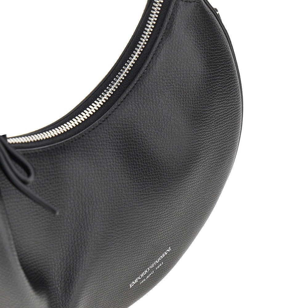 emporio armani 1981 leather mini hobo bag
