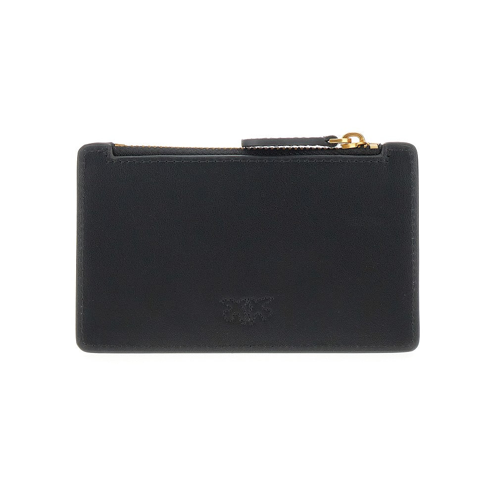 love birds leather cardholder
