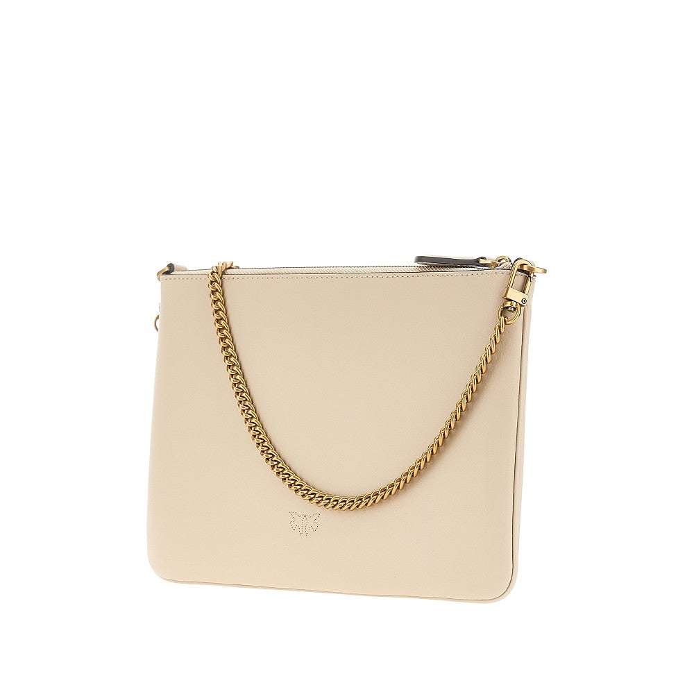 PINKO OS flat classic leather pouch