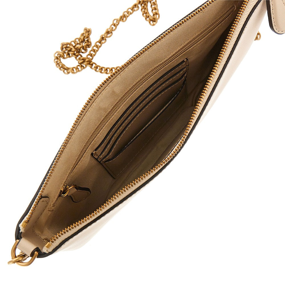 flat classic leather pouch
