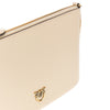flat classic leather pouch