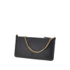 leather flat pouch with chain