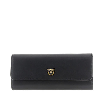 PINKO OS love birds leather clutch wallet