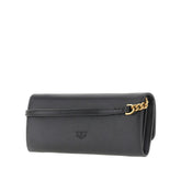 PINKO OS love birds leather clutch wallet