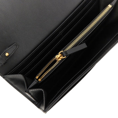 PINKO OS love birds leather clutch wallet