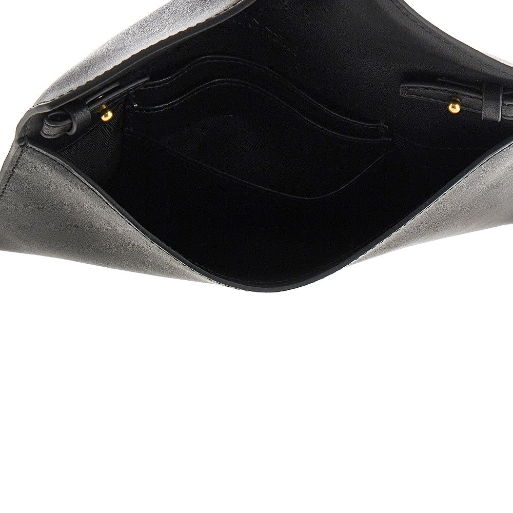 leather pouch with love birds logo