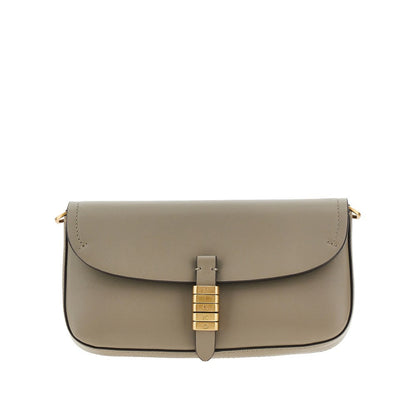 PINKO OS saddle flat leather pouch