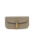 PINKO OS saddle flat leather pouch