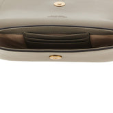 PINKO OS saddle flat leather pouch