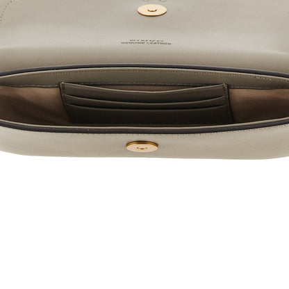 PINKO OS saddle flat leather pouch