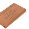 grained leather zip wallet