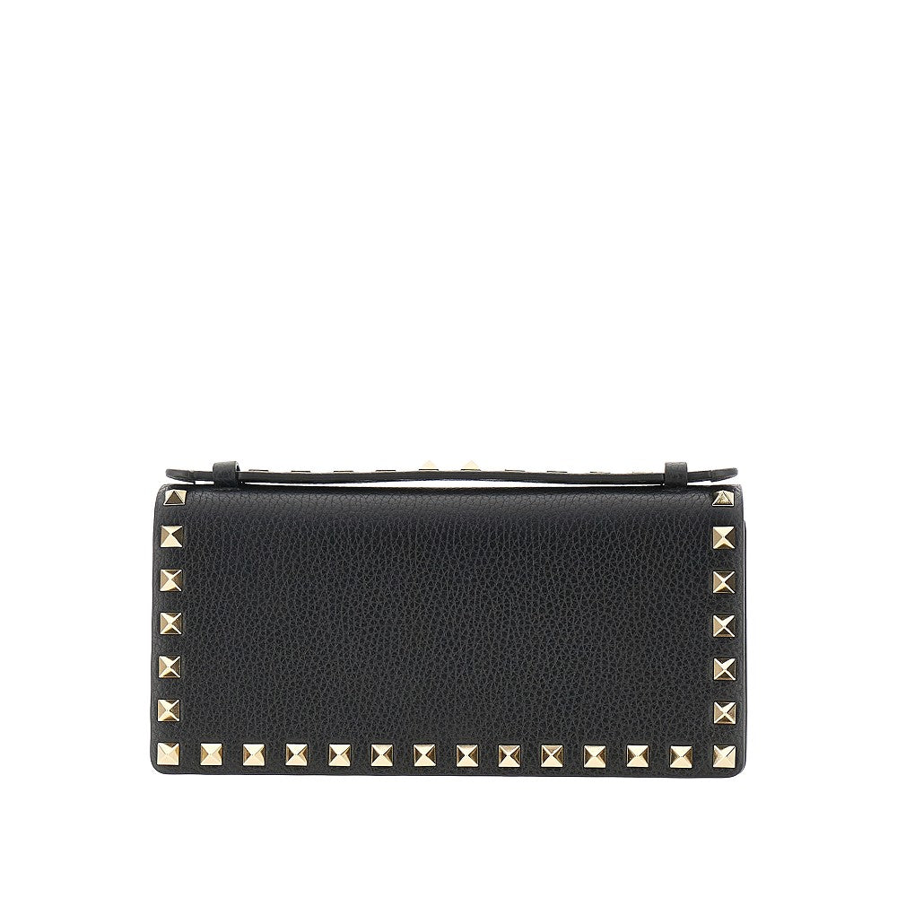 VALENTINO GARAVANI OS rockstud clutch wallet with chain