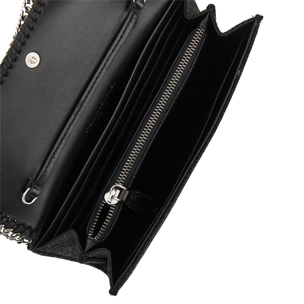 wallet with falabella shoulder strap