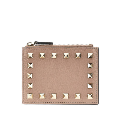 VALENTINO GARAVANI OS rockstud grained leather coin purse