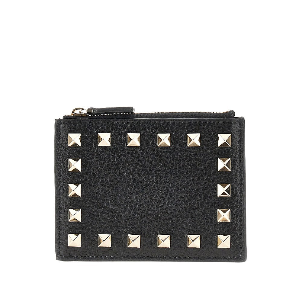 VALENTINO GARAVANI OS rockstud grained leather coin purse