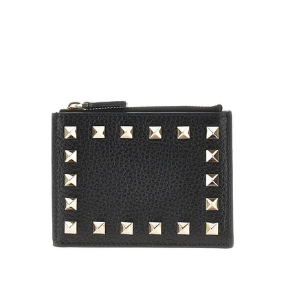 VALENTINO GARAVANI OS rockstud grained leather coin purse
