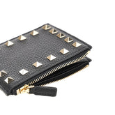 VALENTINO GARAVANI OS rockstud grained leather coin purse