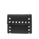 VALENTINO GARAVANI OS rockstud leather tri-fold wallet