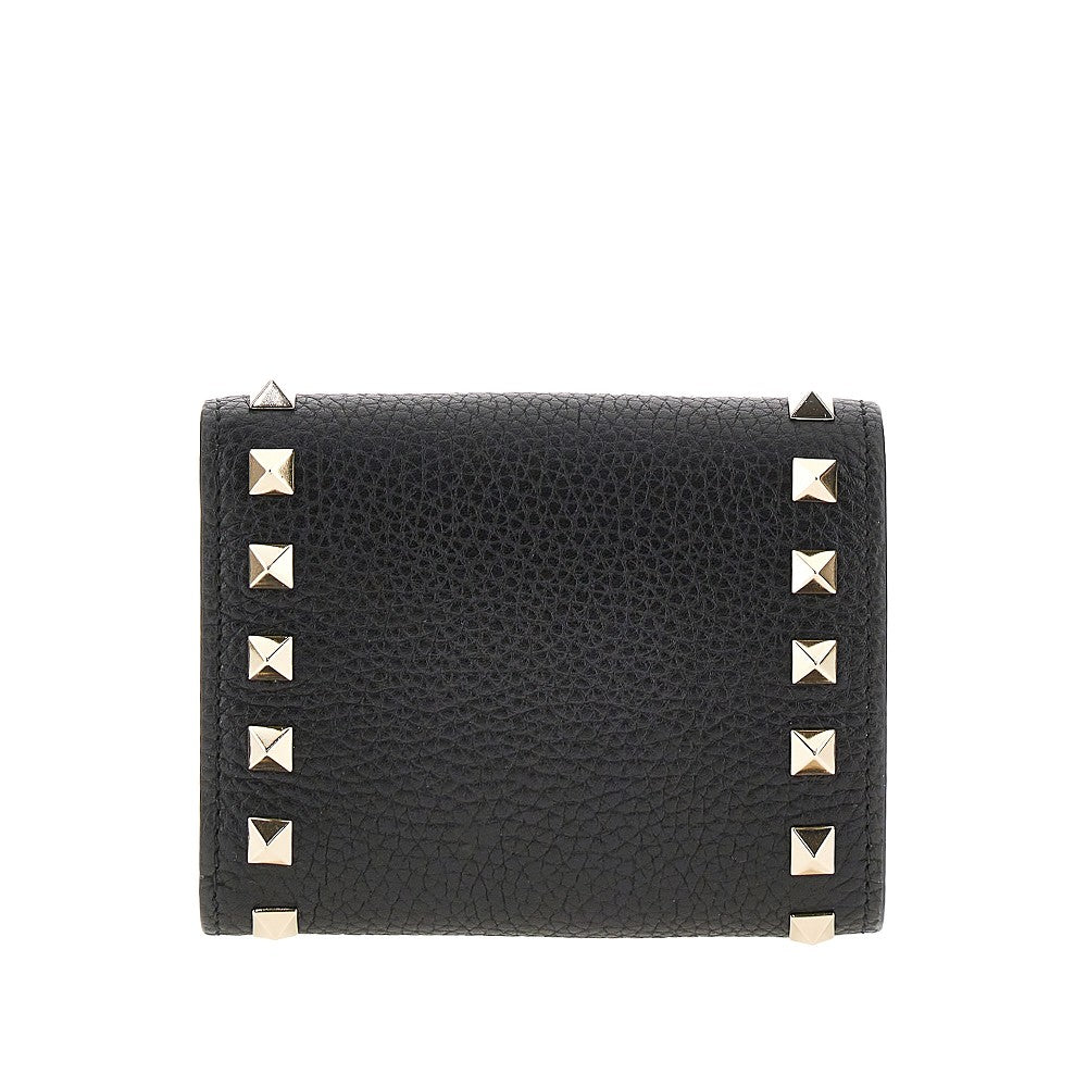 VALENTINO GARAVANI OS rockstud leather tri-fold wallet