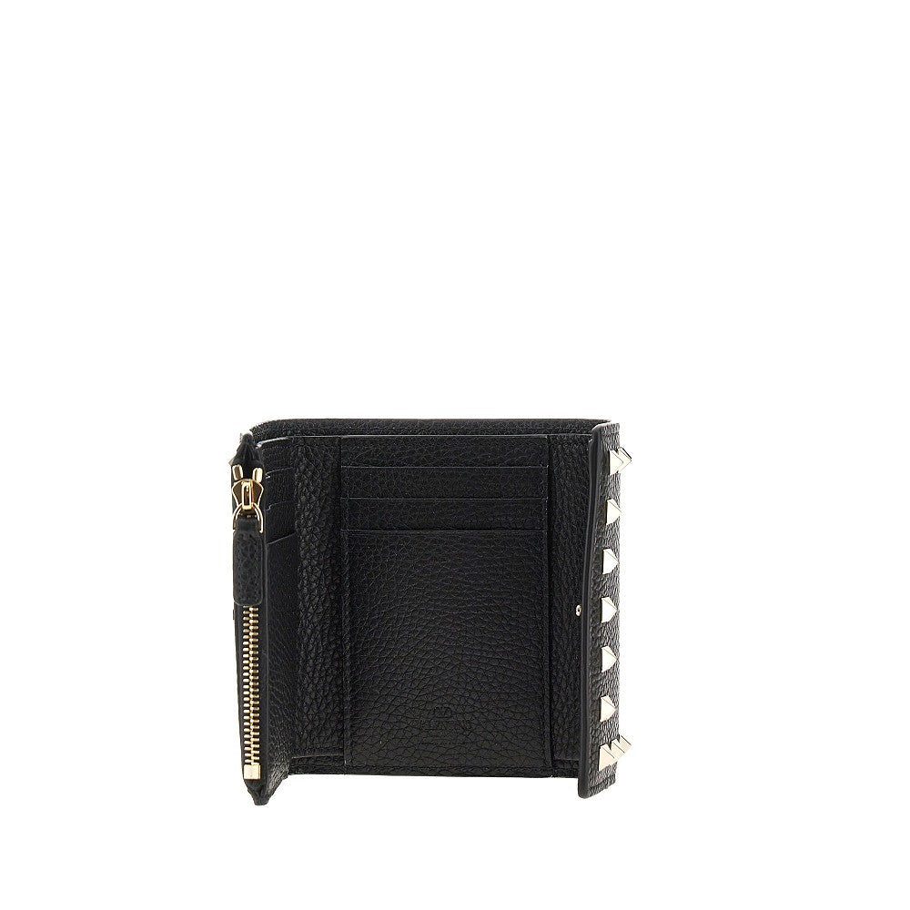 VALENTINO GARAVANI OS rockstud leather tri-fold wallet