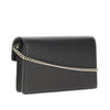 leather dionysus clutch with chain