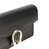 leather dionysus clutch with chain