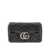 GUCCI OS nappa leather gg marmont mini bag