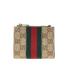 gg fabric wallet with web ribbon