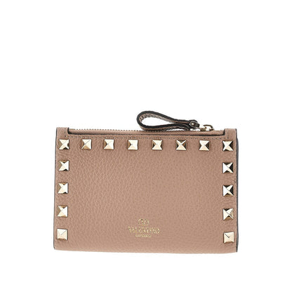 VALENTINO GARAVANI OS leather rockstud bi-fold carholder