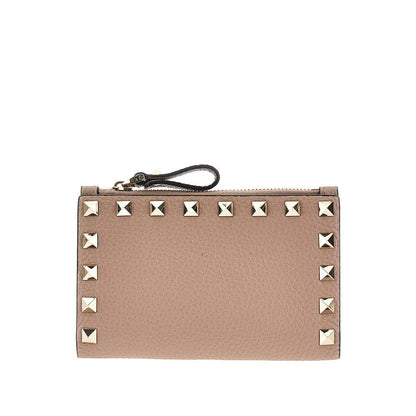 VALENTINO GARAVANI OS leather rockstud bi-fold carholder