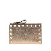 VALENTINO GARAVANI OS leather rockstud bi-fold carholder