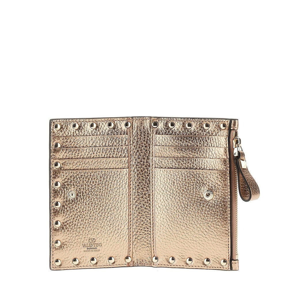 VALENTINO GARAVANI OS leather rockstud bi-fold carholder