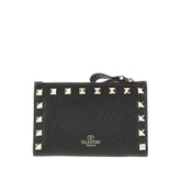 VALENTINO GARAVANI OS leather rockstud bi-fold carholder