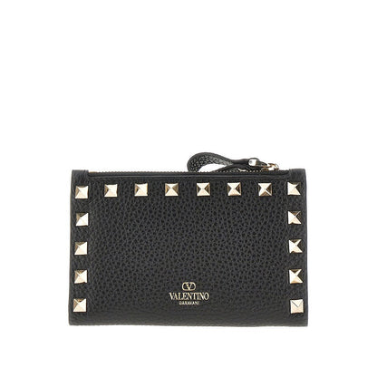 VALENTINO GARAVANI OS leather rockstud bi-fold carholder
