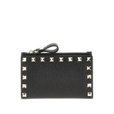 VALENTINO GARAVANI OS leather rockstud bi-fold carholder