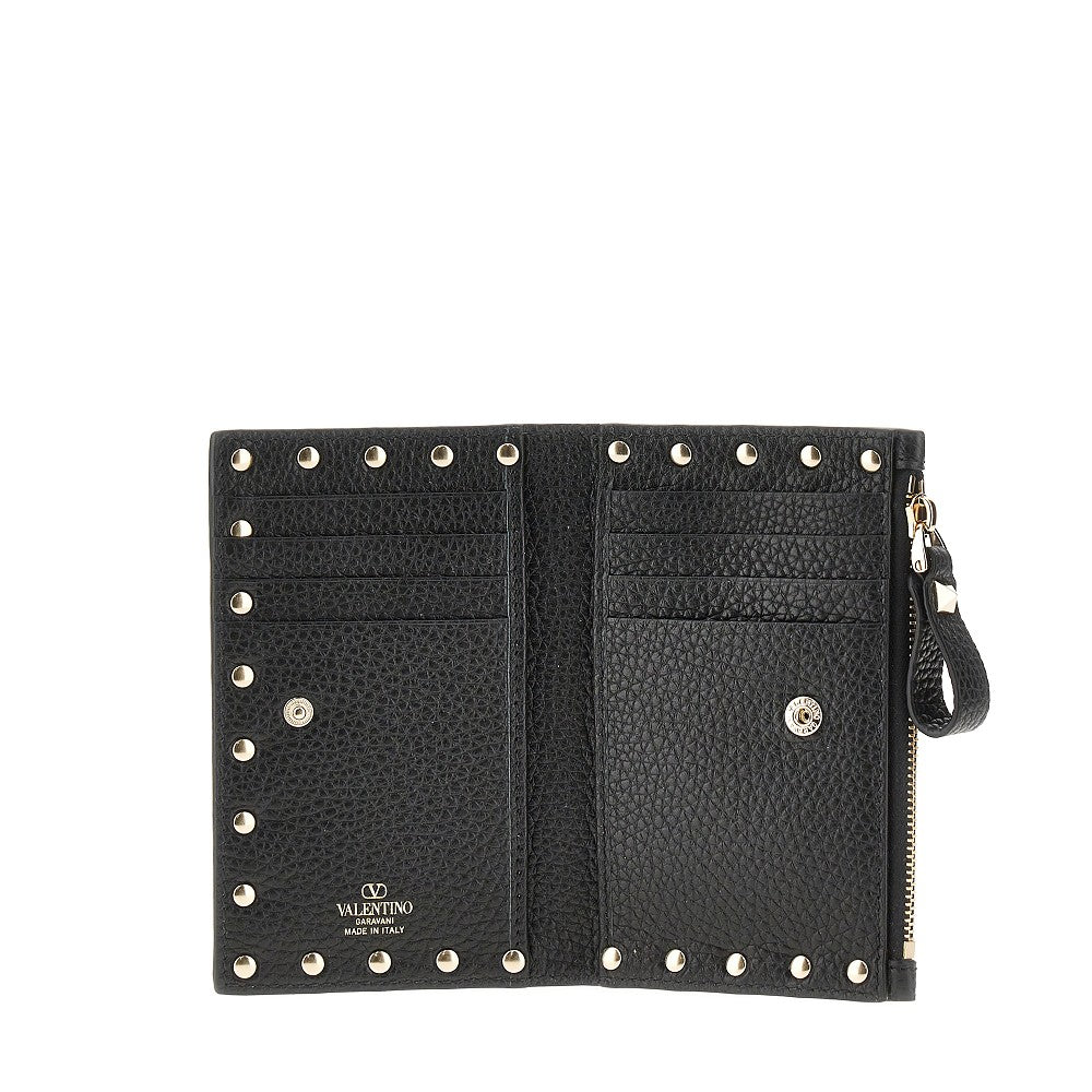 VALENTINO GARAVANI OS leather rockstud bi-fold carholder