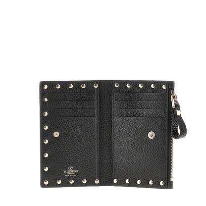 VALENTINO GARAVANI OS leather rockstud bi-fold carholder